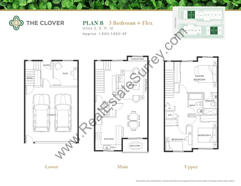 Clover Clover Floorplans floor plan