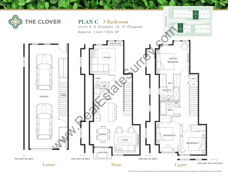 Clover Clover Floorplans floor plan