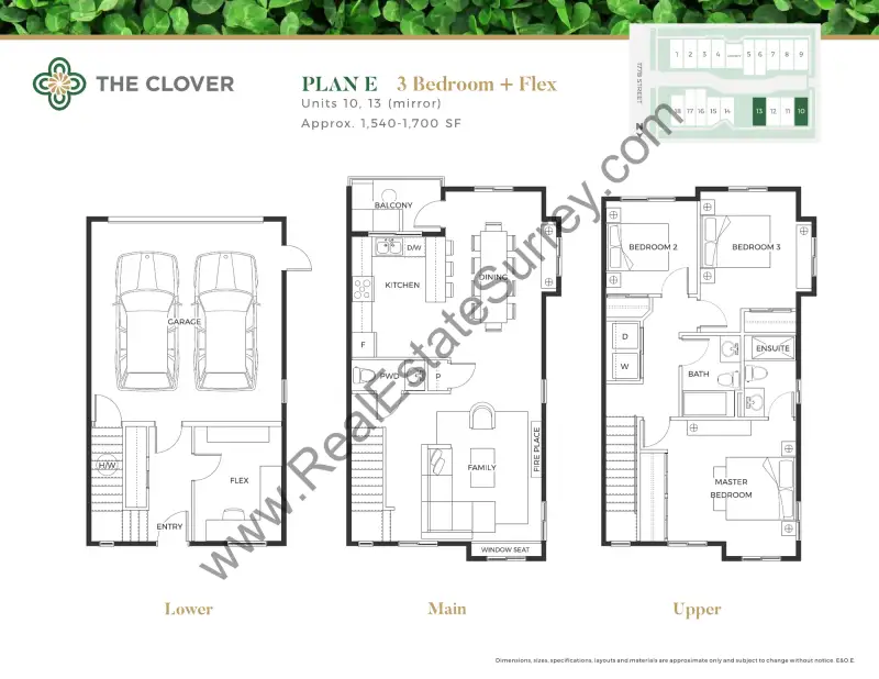 Clover Clover Floorplans floor plan