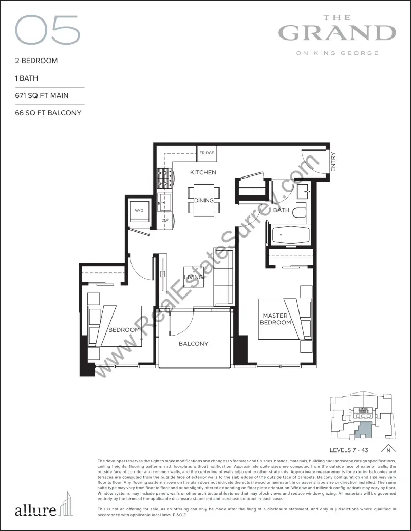 Grand on King George Grand On King George Floorplans floor plan