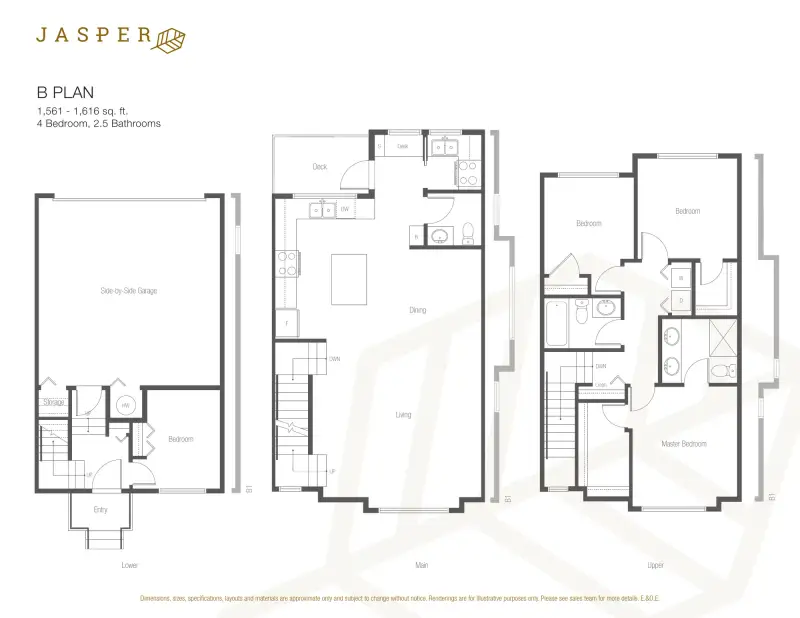 Jasper Jasper Townhomes Floorplans floor plan