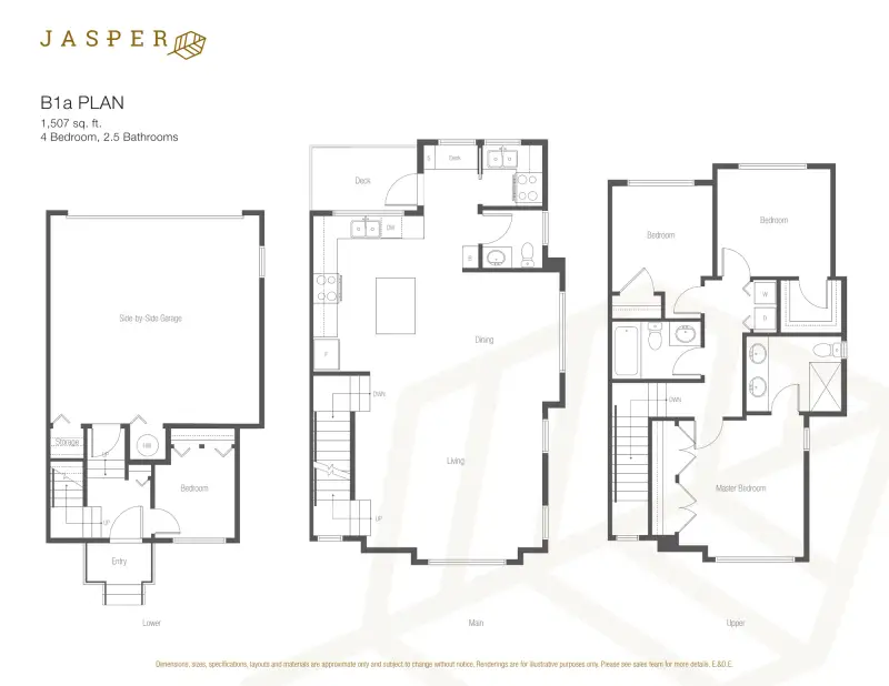 Jasper Jasper Townhomes Floorplans floor plan