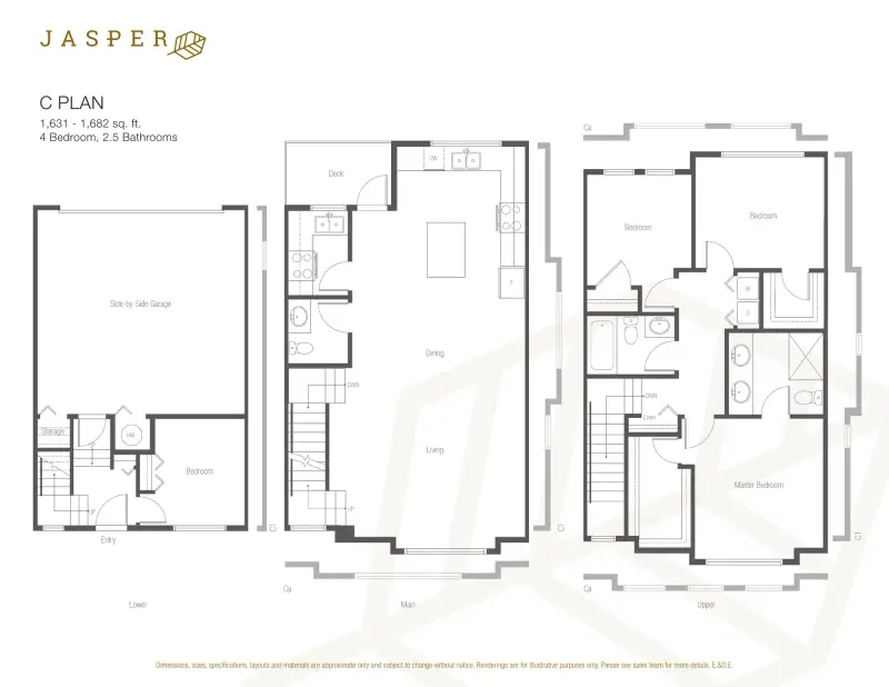 Jasper Jasper Townhomes Floorplans floor plan