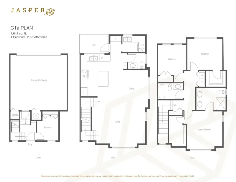 Jasper Jasper Townhomes Floorplans floor plan
