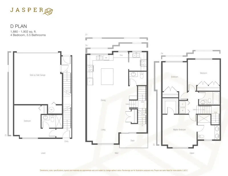 Jasper Jasper Townhomes Floorplans floor plan