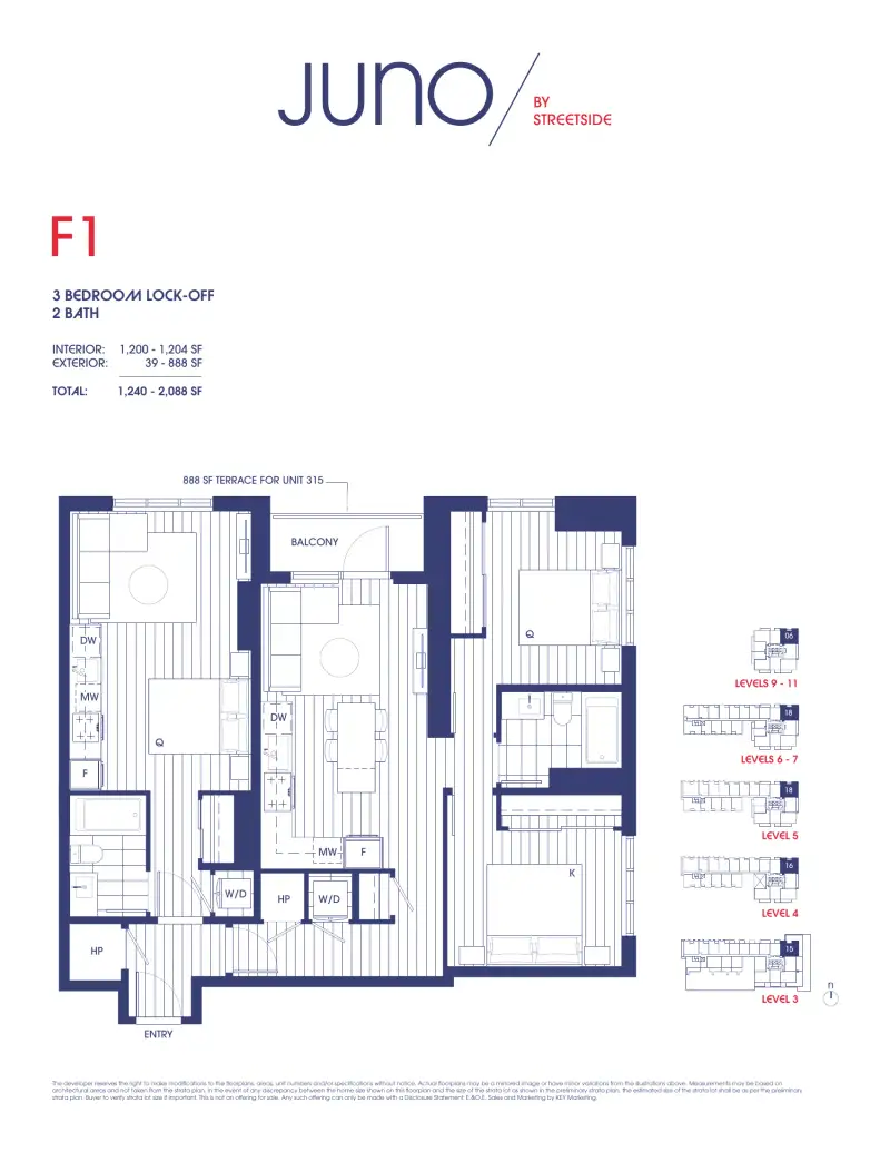Juno Juno Whalley Highrise 37 floor plan