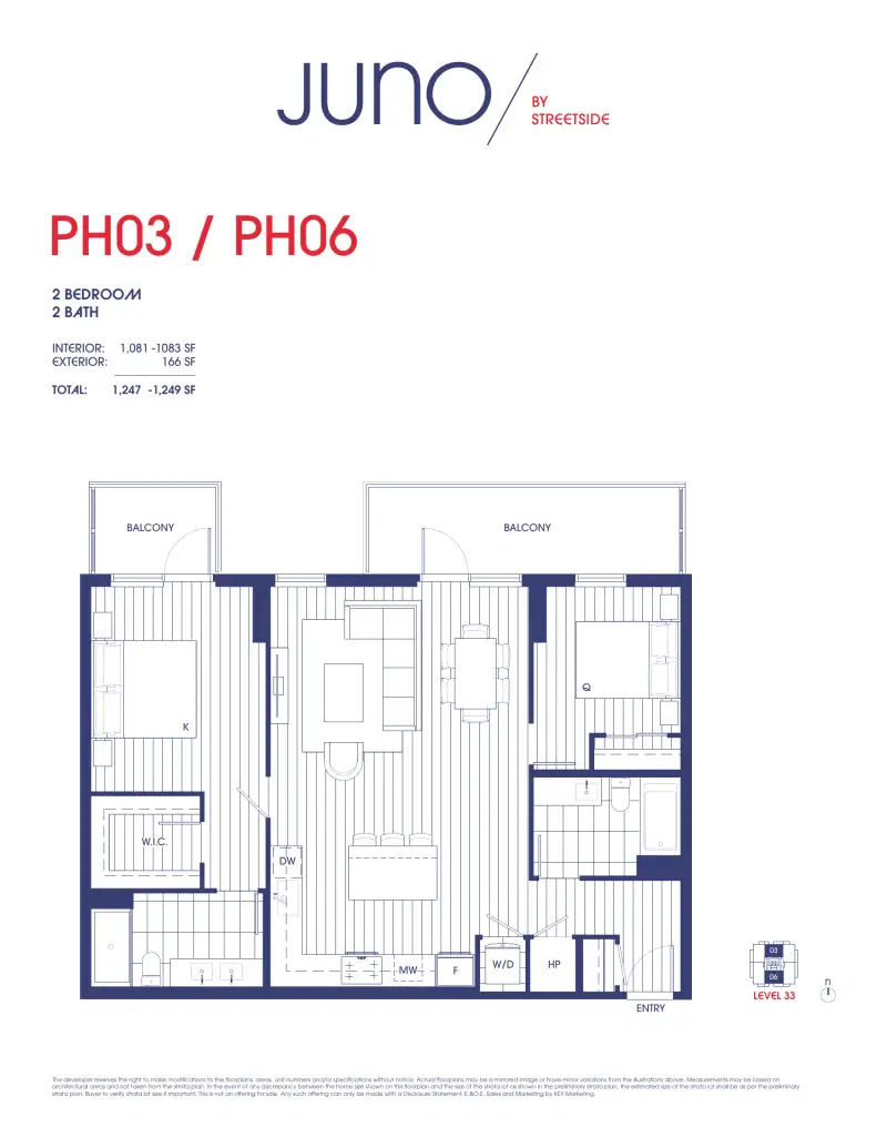 Juno Juno Whalley Highrise 45 floor plan