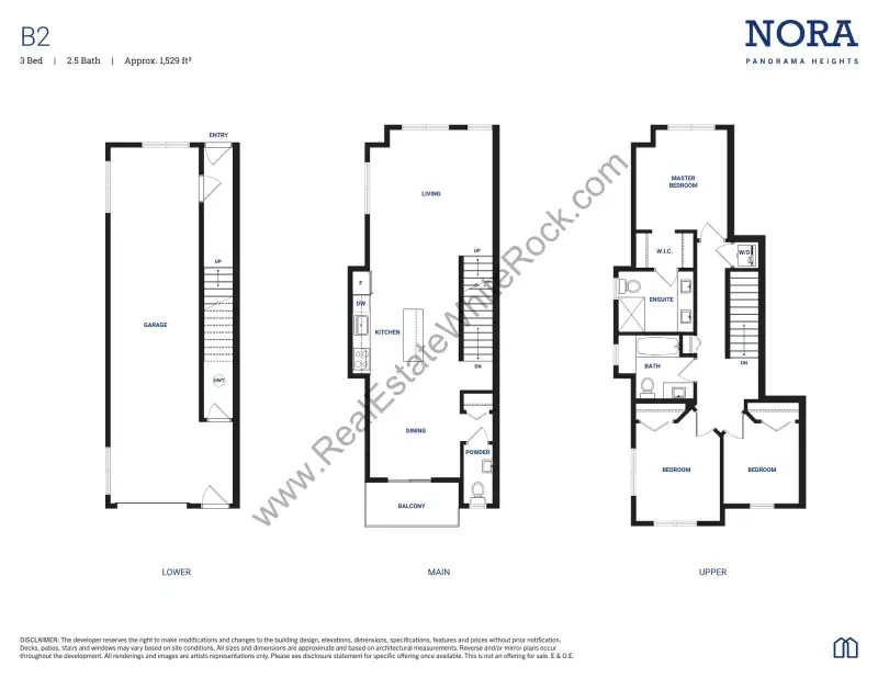 Nora Nora Surrey Townhomes Floorplans floor plan