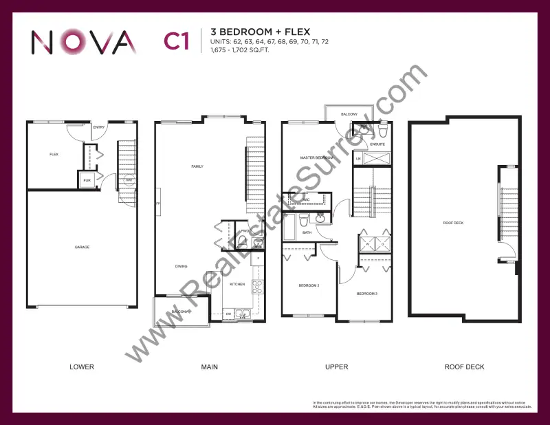 Nova Nova Townhomes Floorplans floor plan