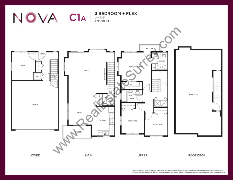 Nova Nova Townhomes Floorplans floor plan