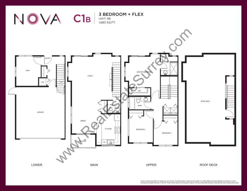 Nova Nova Townhomes Floorplans floor plan