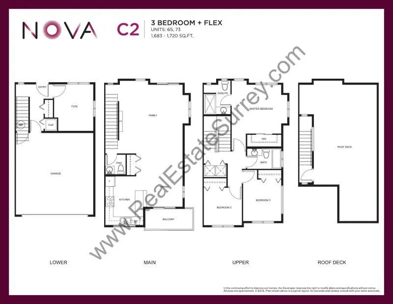 Nova Nova Townhomes Floorplans floor plan