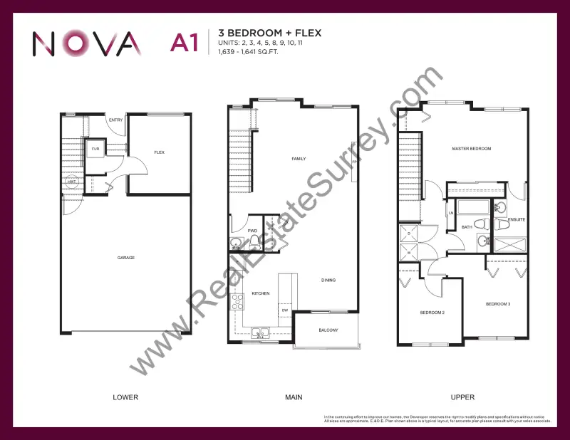 Nova Nova Townhomes Floorplans floor plan