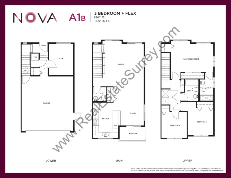 Nova Nova Townhomes Floorplans floor plan