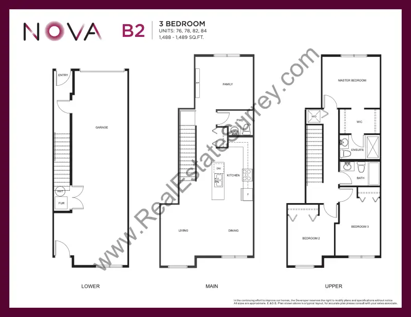 Nova Nova Townhomes Floorplans floor plan