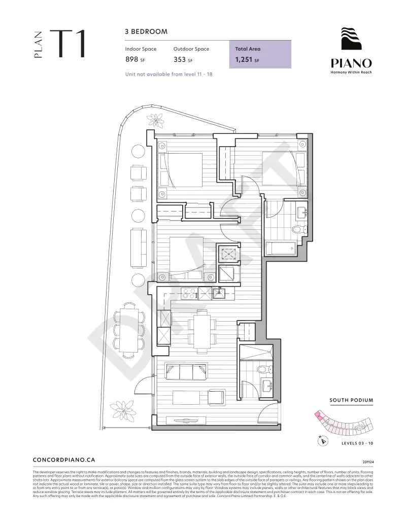 Piano Piano Surrey Floorplans floor plan