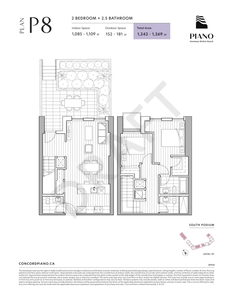 Piano Piano Surrey Floorplans floor plan