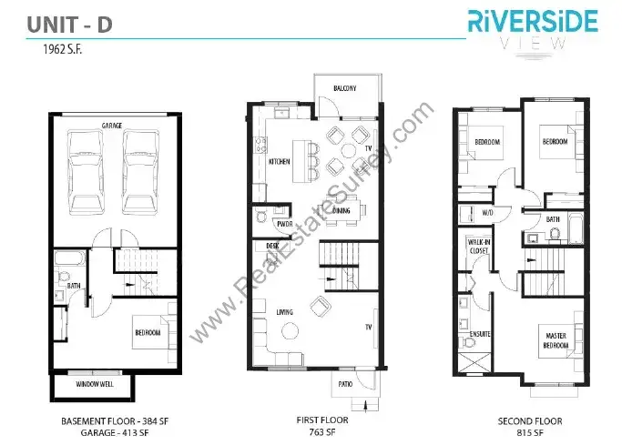 Riverside View Riverside View Townhomes Surrey floor plan