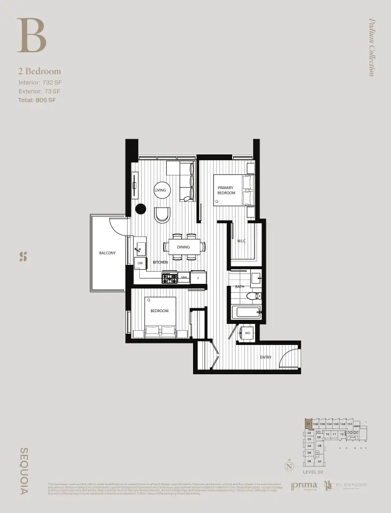 Sequoia West Village Sequoia West Village Whalley Highrise 1 floor plan