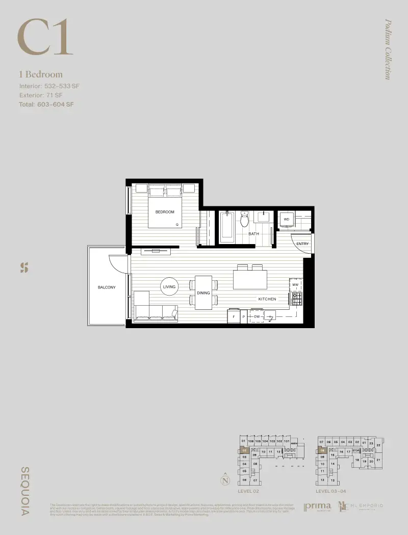 Sequoia West Village Sequoia West Village Whalley Highrise 3 floor plan