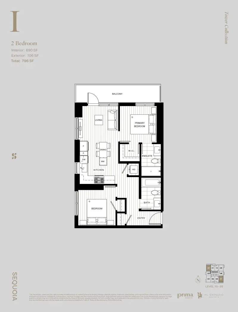 Sequoia West Village Sequoia West Village Whalley Highrise 37 floor plan