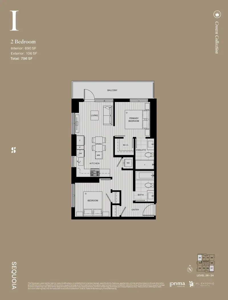 Sequoia West Village Sequoia West Village Whalley Highrise 37 floor plan