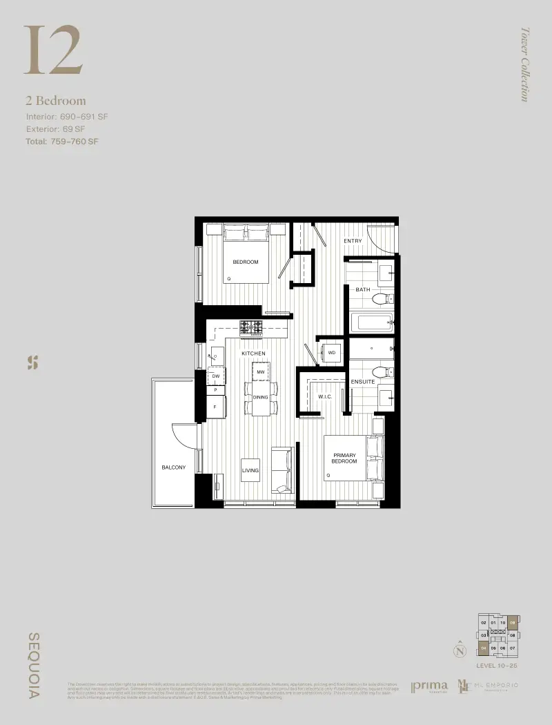 Sequoia West Village Sequoia West Village Whalley Highrise 39 floor plan