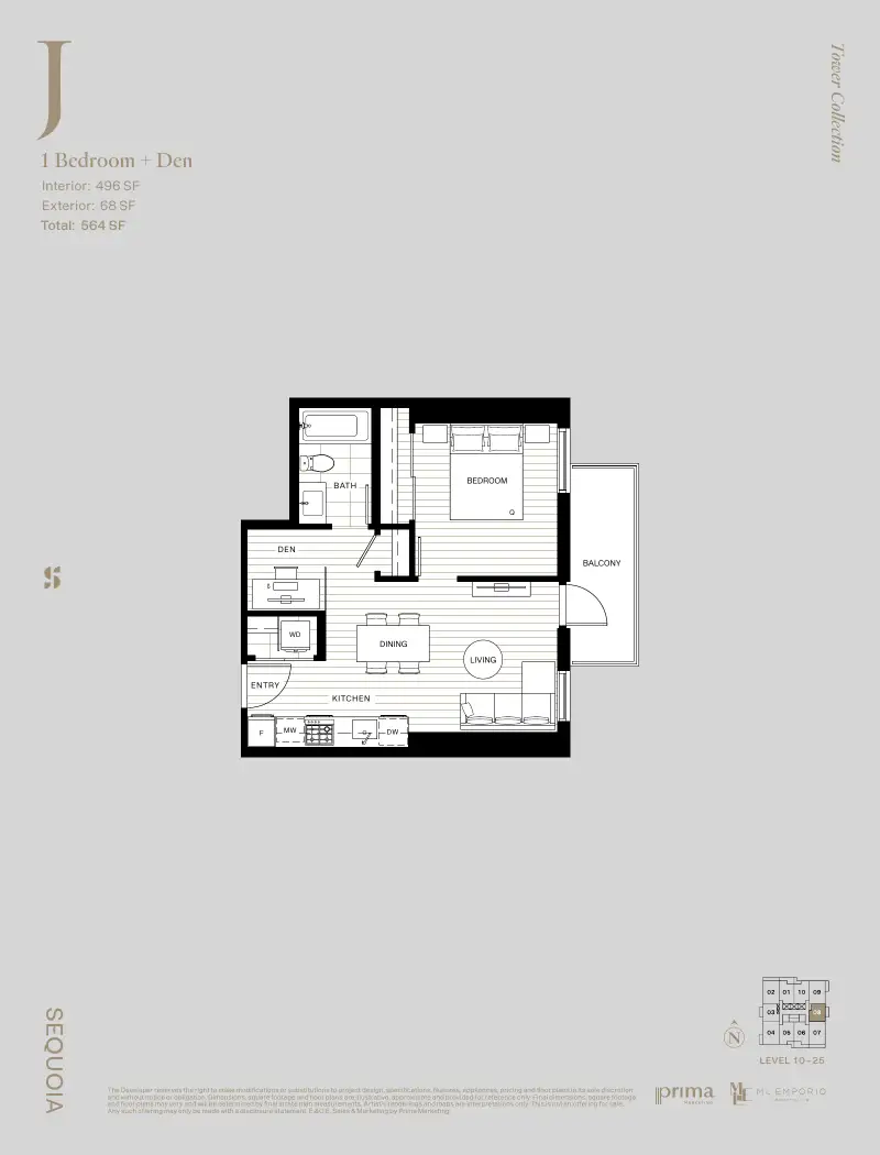 Sequoia West Village Sequoia West Village Whalley Highrise 41 floor plan