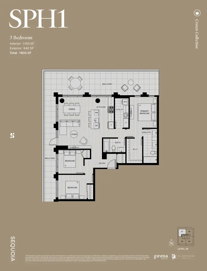 Sequoia West Village Sequoia West Village Whalley Highrise 61 floor plan