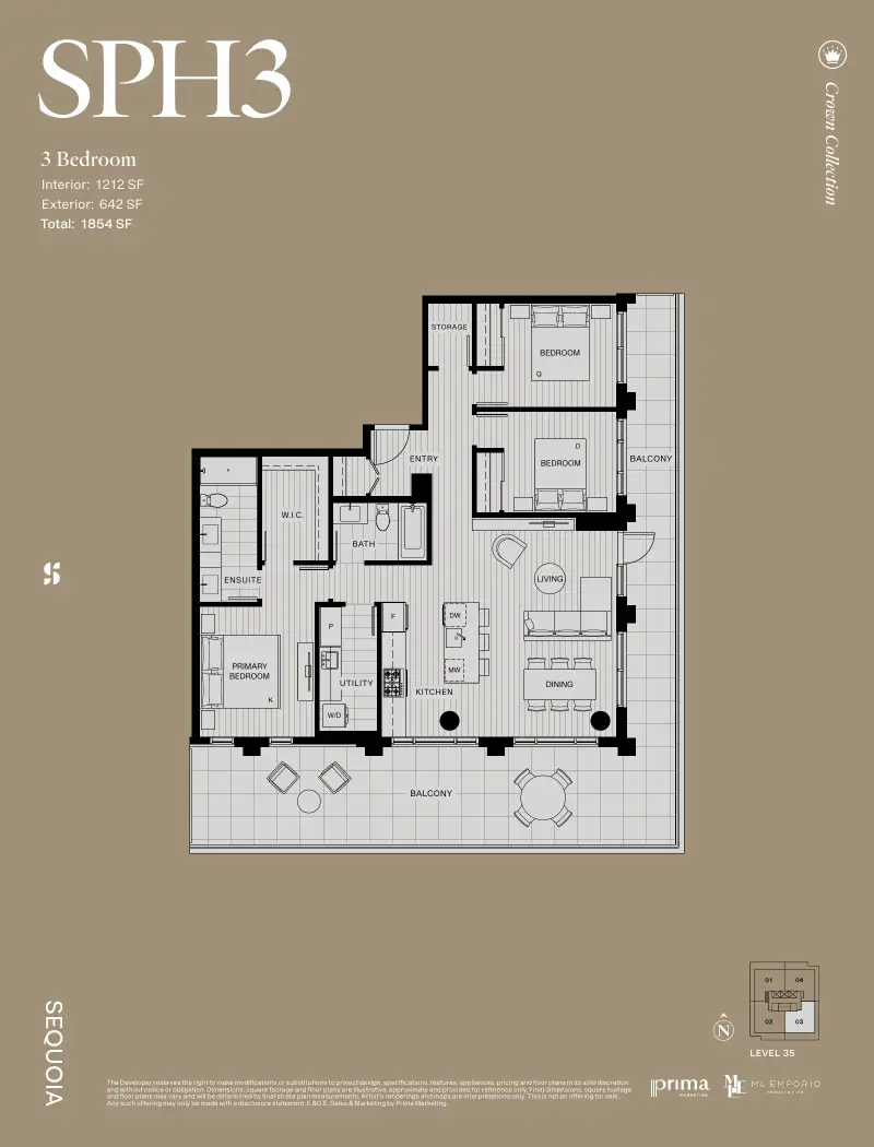 Sequoia West Village Sequoia West Village Whalley Highrise 65 floor plan