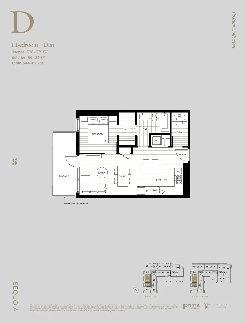 Sequoia West Village Sequoia West Village Whalley Highrise 9 floor plan