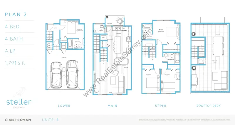 Steller Panorama Steller Panorama Townhomes Floorplans floor plan