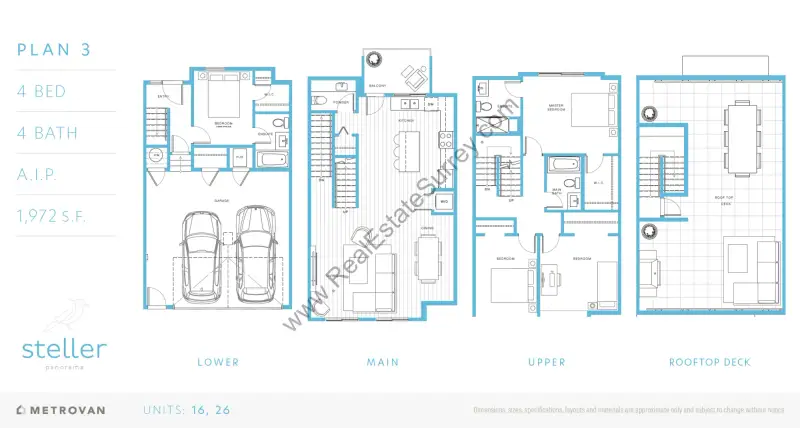 Steller Panorama Steller Panorama Townhomes Floorplans floor plan