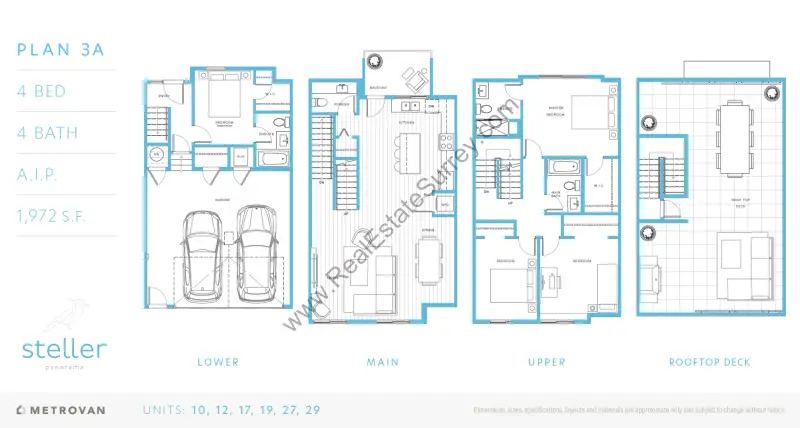 Steller Panorama Steller Panorama Townhomes Floorplans floor plan