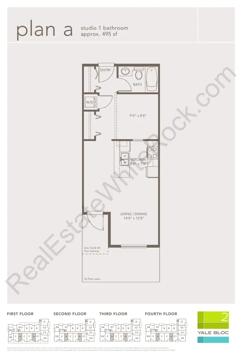 Yale Bloc Yale Bloc floor plan