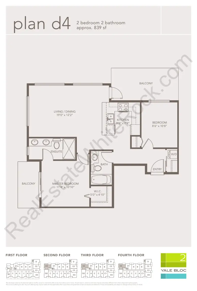 Yale Bloc Yale Bloc floor plan