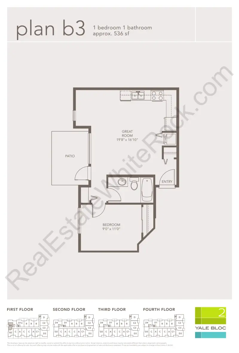 Yale Bloc Yale Bloc floor plan