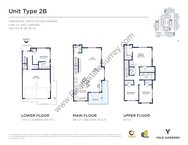 Yale Gardens Yale Gardens Surrey Townhomes floor plan