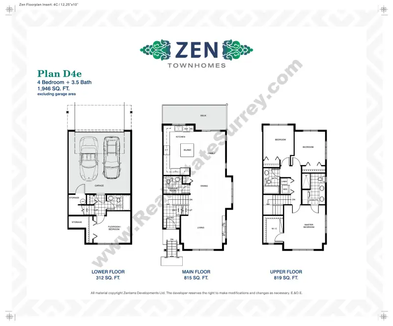 Zen Townhomes Zen Townhomes floor plan