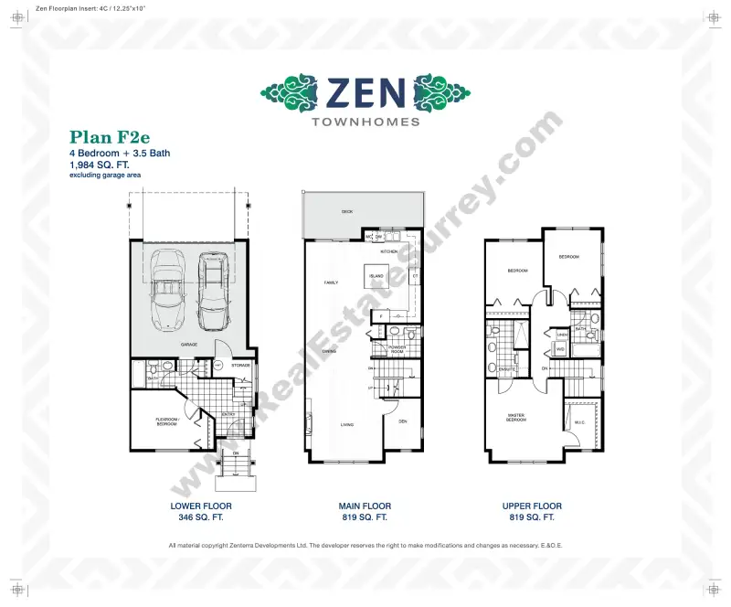 Zen Townhomes Zen Townhomes floor plan
