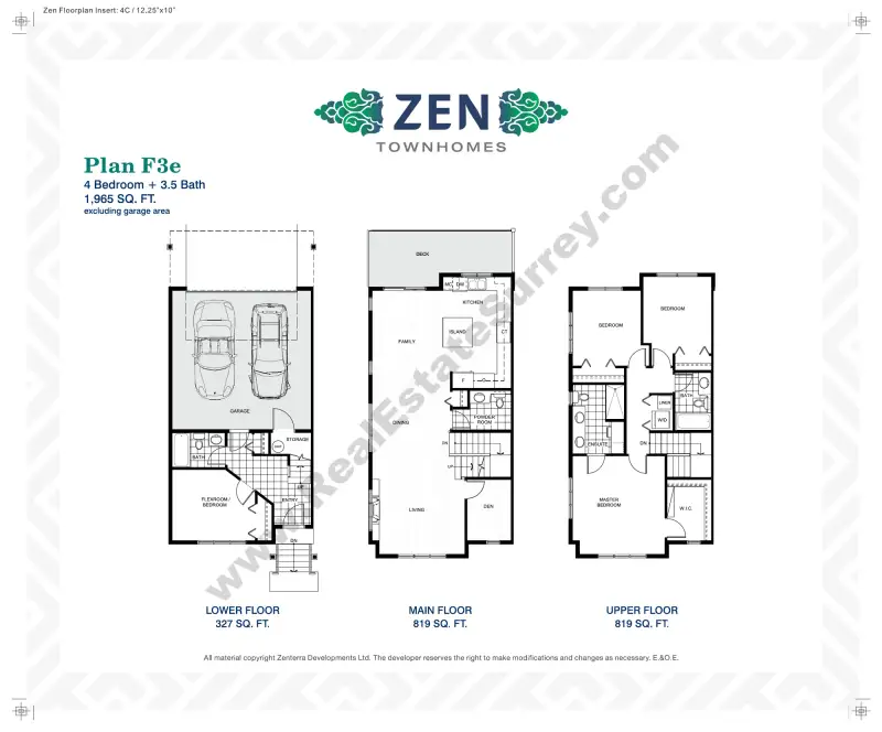Zen Townhomes Zen Townhomes floor plan