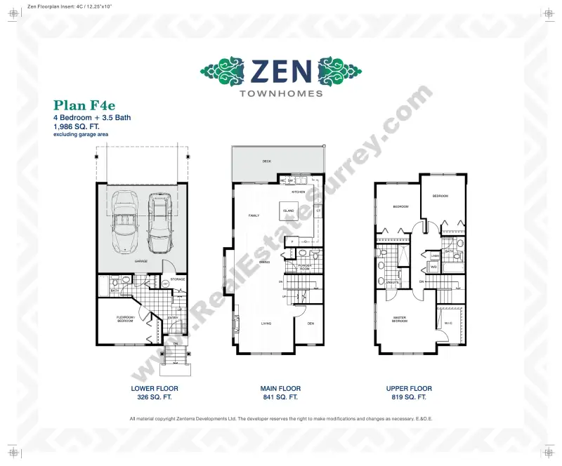 Zen Townhomes Zen Townhomes floor plan